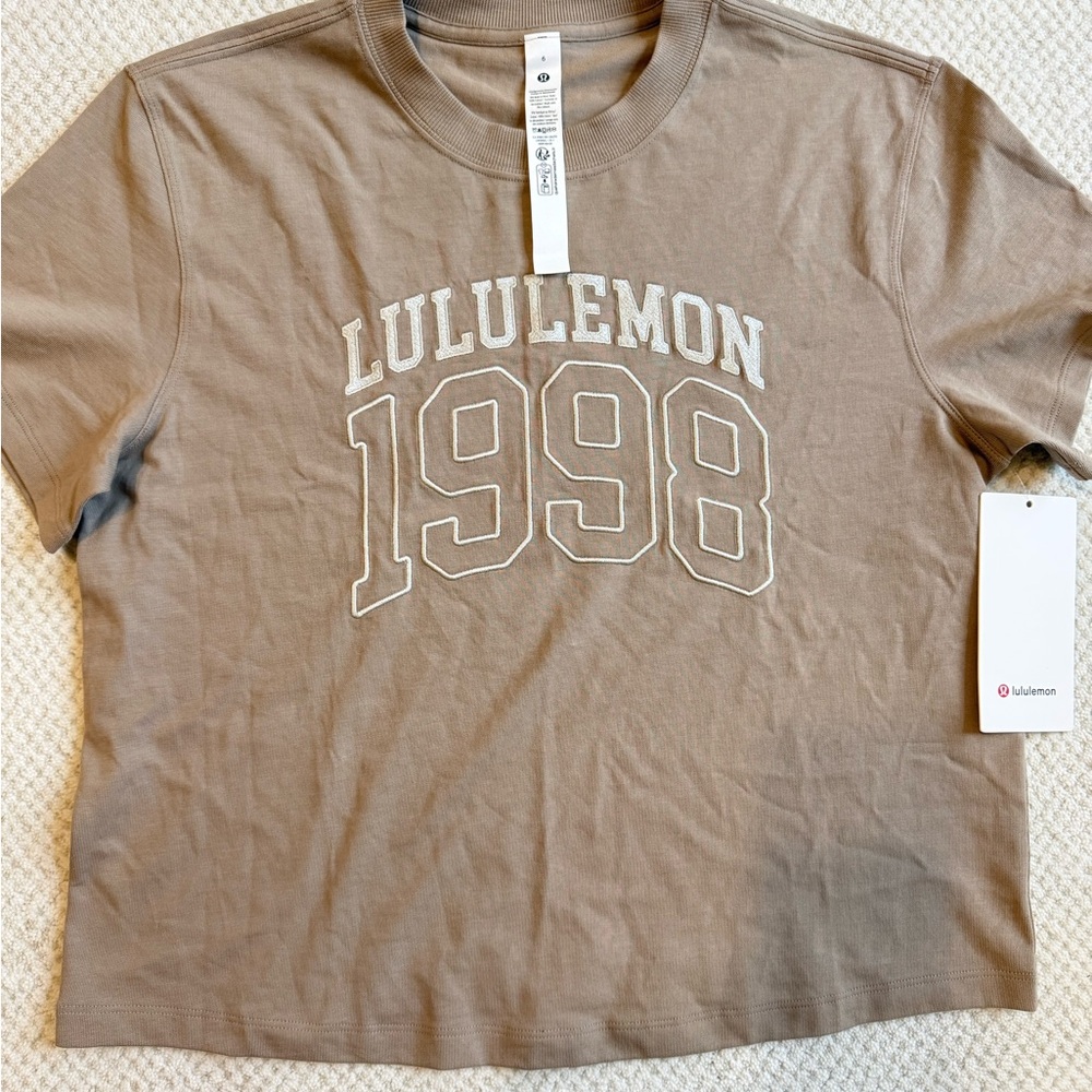 lululemon athletica Brown Short Sleeve Tee